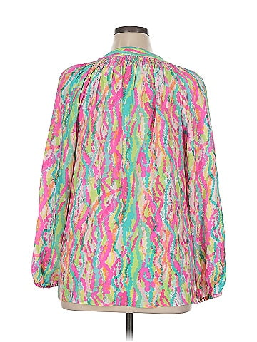 Lilly Pulitzer Long Sleeve Silk Top (view 2)