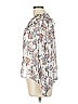 MELLODAY Silver 3/4 Sleeve Blouse Size L - photo 5
