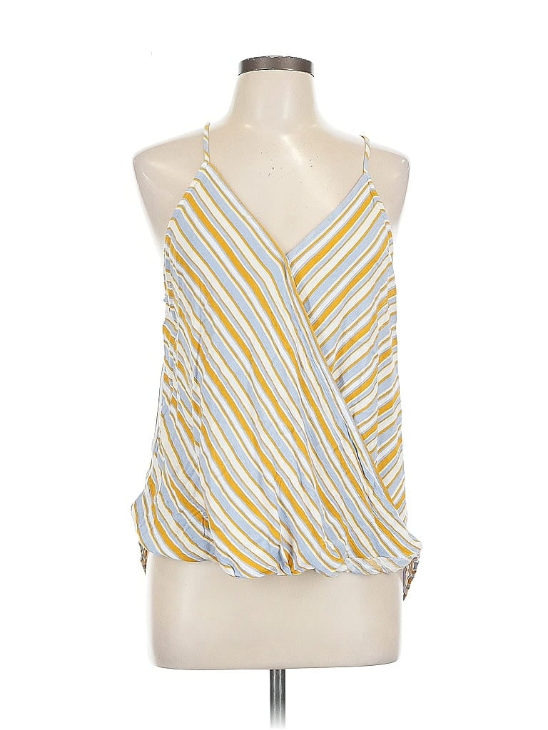 Pre-owned Market & Spruce Sleeveless Blouse In Yellow