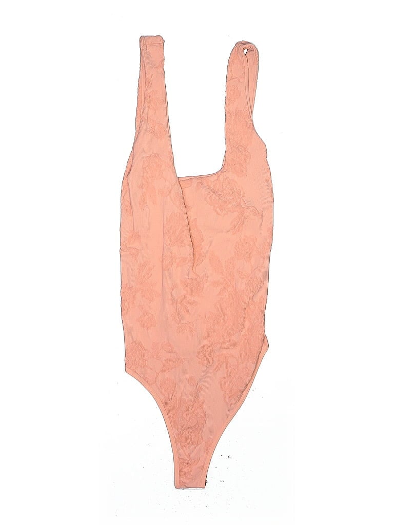 Pre-owned Intimately By Free People Bodysuit In Orange