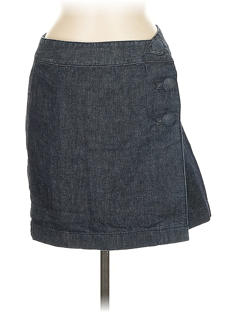 Pre-owned Ann Taylor Denim Skirt In Blue
