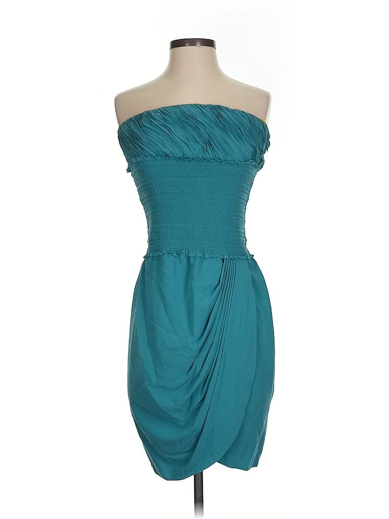 Catherine Malandrino Teal Cocktail Dress Size 4 - photo 1
