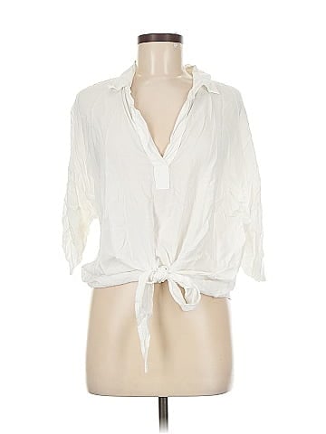 Brandy Melville 3/4 Sleeve Button-Down Shirt (view 1)