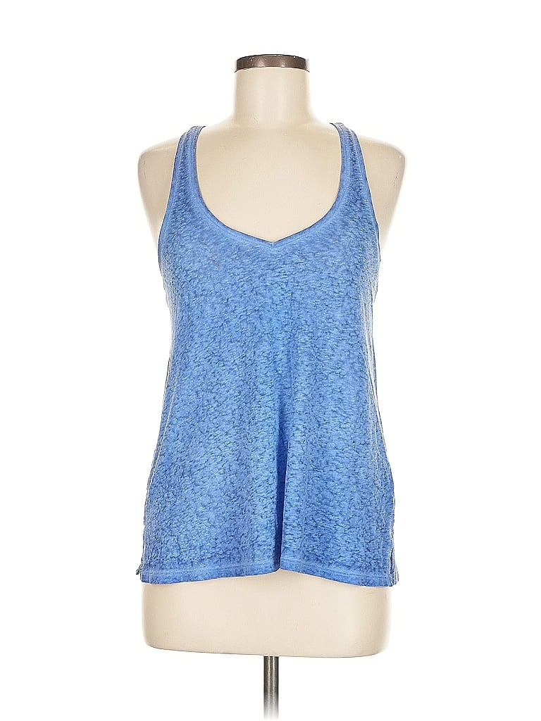Pre-owned American Eagle Outfitters Tank Top Blue Halter Neckline Tops