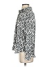 Zara 100% Polyester Print Silver Long Sleeve Blouse Size S - photo 5