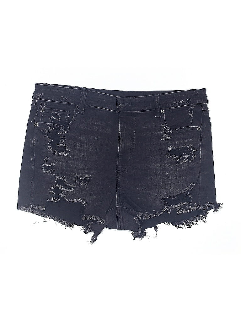 Click to view more detailed imagery on our partner's website Pre-owned American Eagle Outfitters Denim Shorts In Black