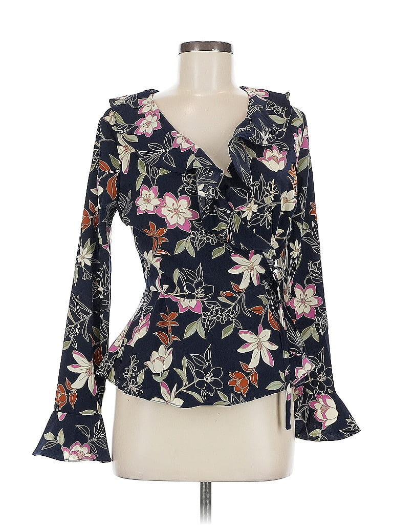 Click to view more detailed imagery on our partner's website Pre-owned Blu Pepper Long Sleeve Blouse In Black