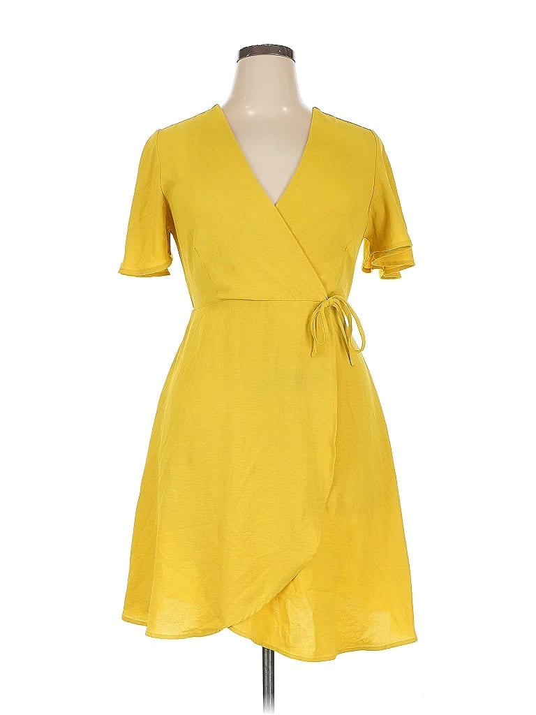 MONTEAU Pre-owned Casual Dress In Yellow