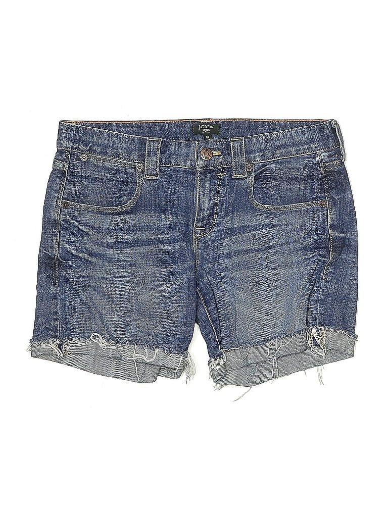 Pre-owned J.crew Factory Store Denim Shorts In Blue