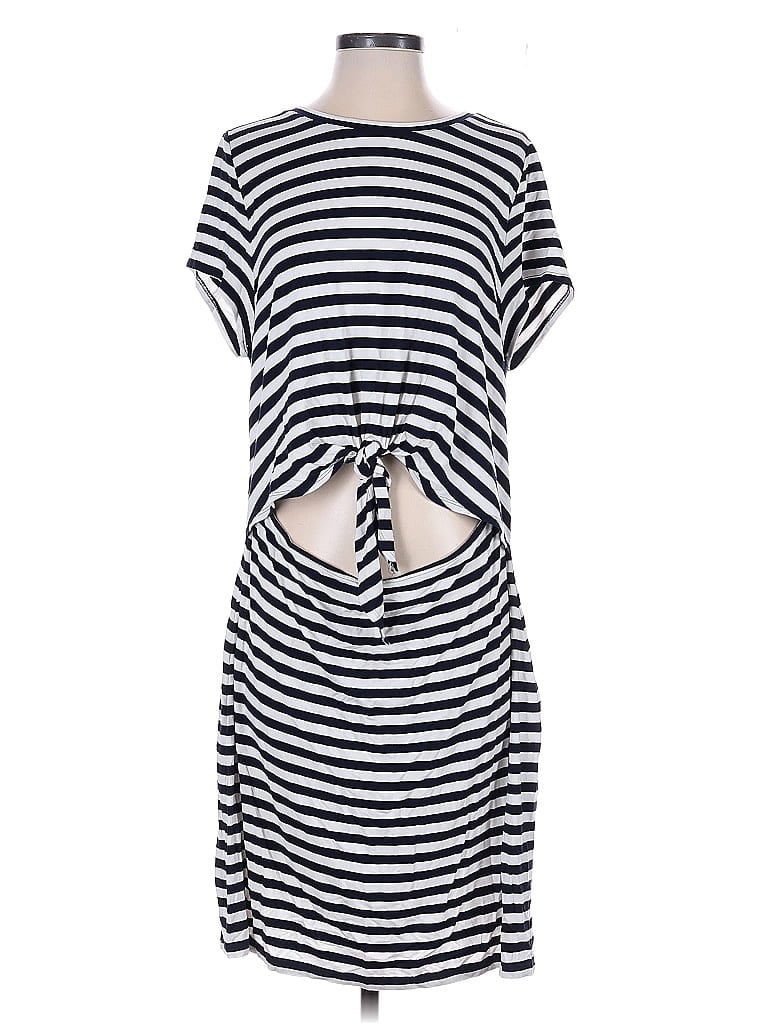 Pre-owned Loft Beach Casual Dress In Blue