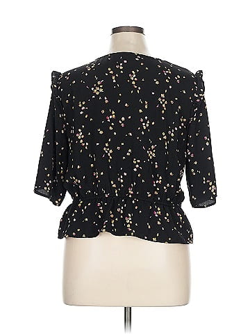 a.n.a. A New Approach 3/4 Sleeve Blouse (view 2)