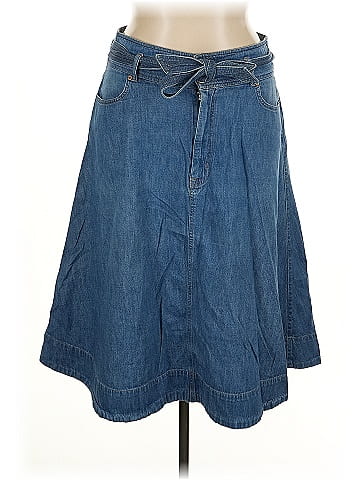 Lauren by Ralph Lauren Denim Skirt (view 1)