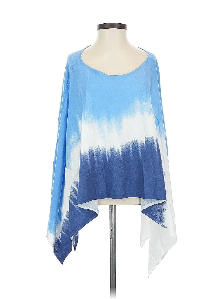 Pre-owned Charlie B Poncho In Blue