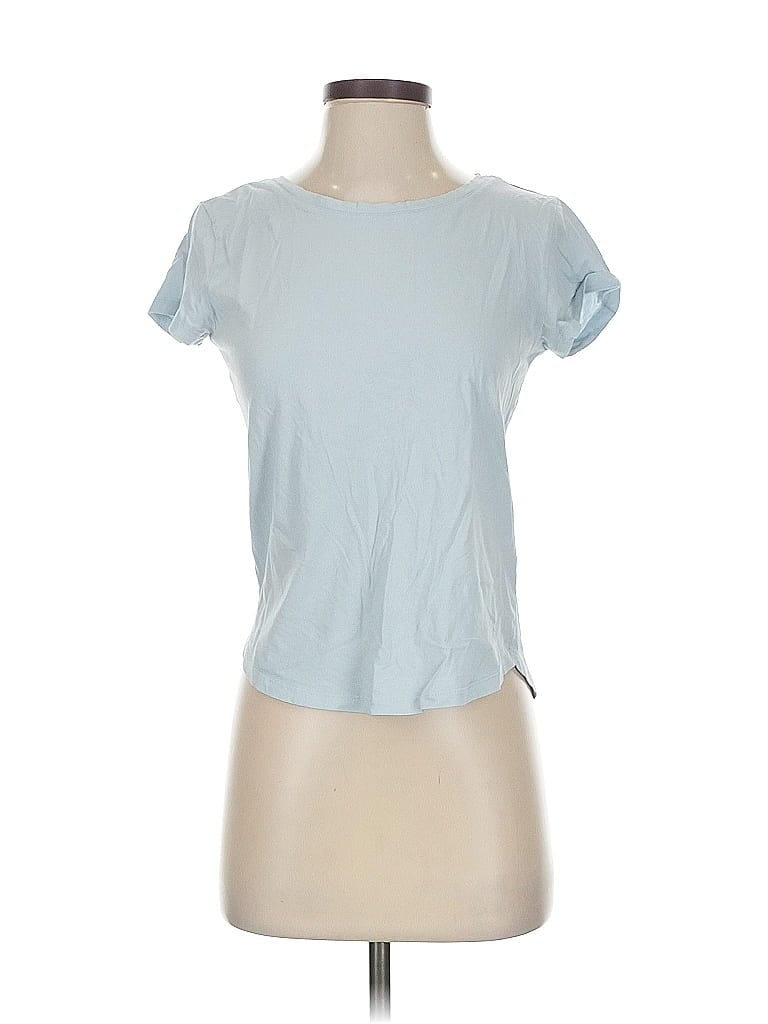 H&M Pre-owned Short Sleeve T-shirt In Blue