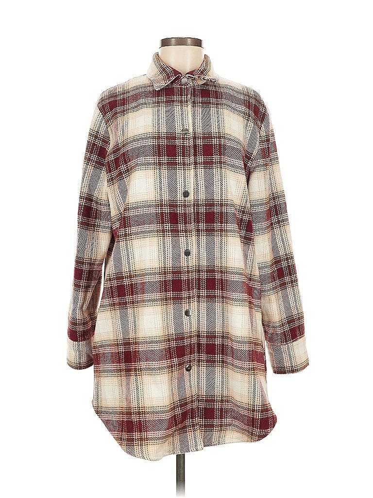 Pre-owned Steve Madden Coat In Burgundy