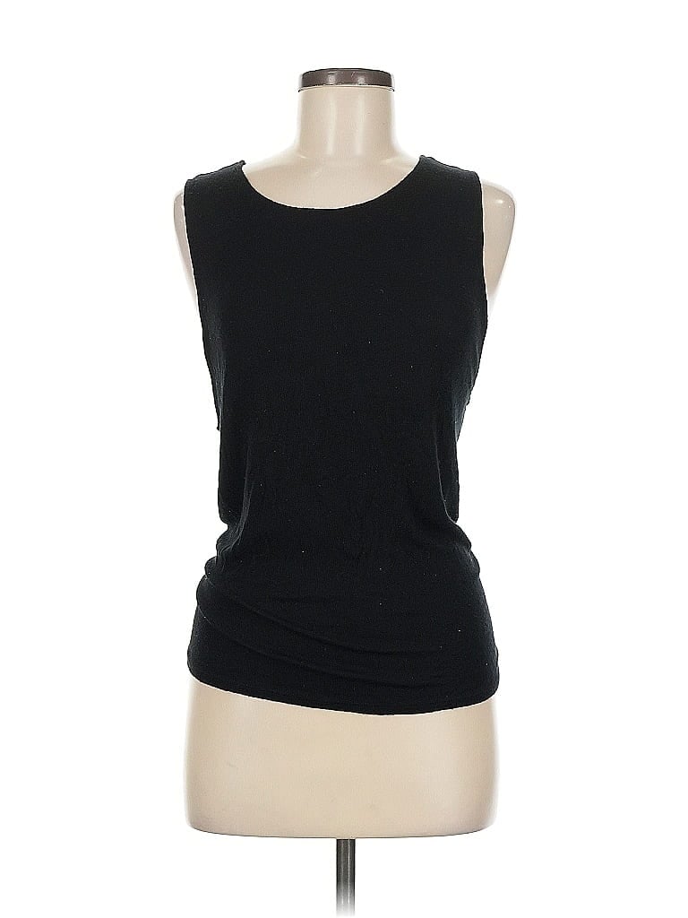 Pre-owned Blue Life Sleeveless T-shirt In Black
