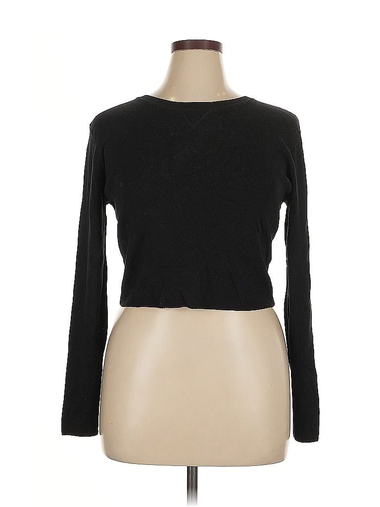 Pre-owned Primark Long Sleeve T-shirt In Black