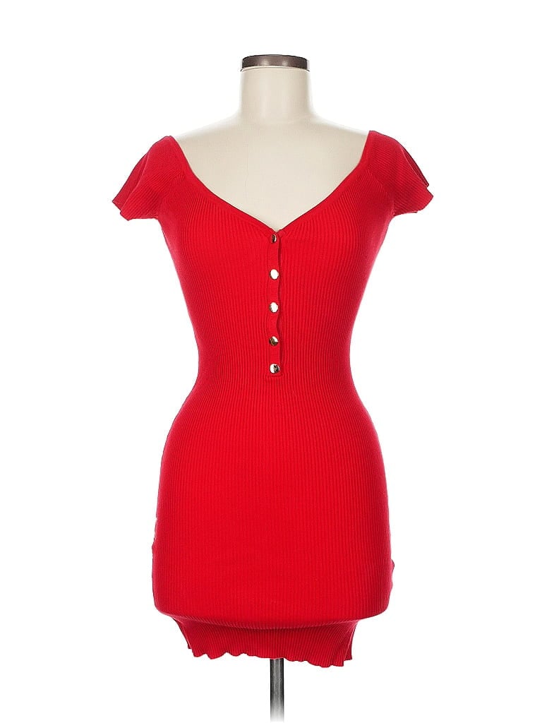 Pre-owned Fashion Nova Casual Dress In Red