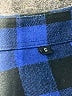 Unbranded Checkered-gingham Blue Long Sleeve Button-Down Shirt Size S - photo 7