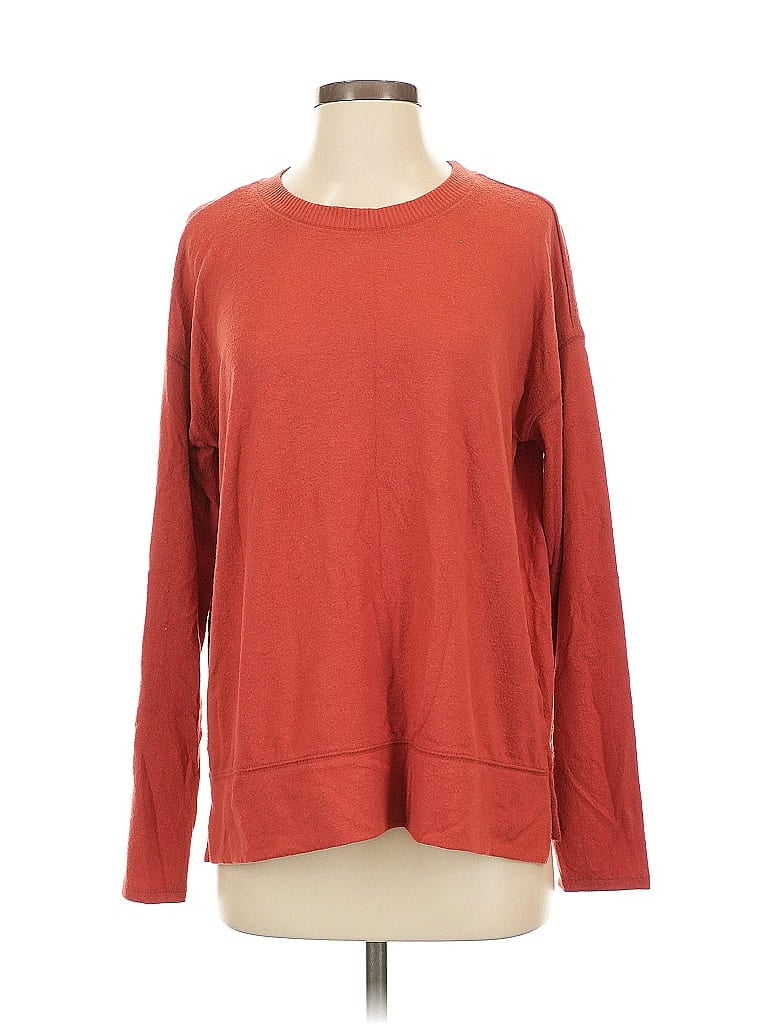 Pre-owned Lucky Brand Pullover Sweater In Red