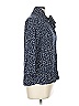 MAX 100% Rayon Polka Dots Blue 3/4 Sleeve Button-Down Shirt Size L - photo 4