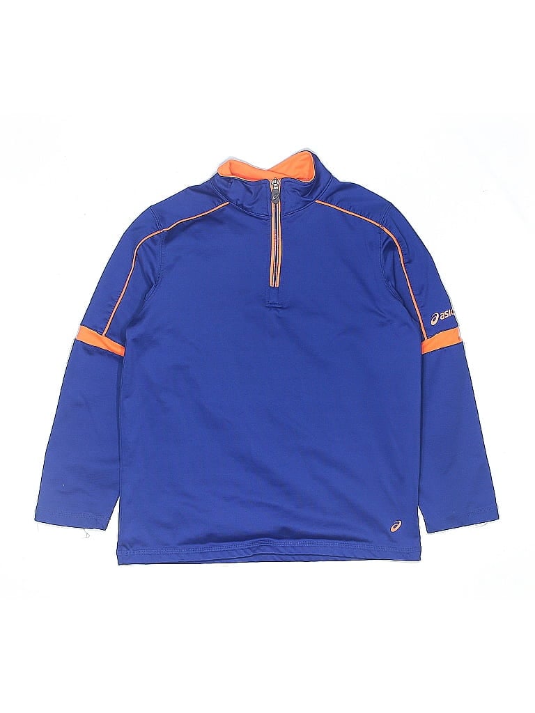 Pre-owned Asics Kids'  Pullover Sweater In Blue