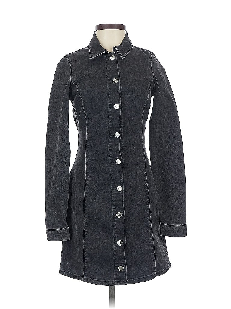 Pre-owned Zara Trf Casual Dress In Gray