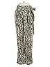 Mittoshop 100% Polyester Animal Print Silver Ivory Casual Pants Size M - photo 1