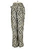 Mittoshop 100% Polyester Animal Print Silver Ivory Casual Pants Size M - photo 2