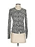 Ann Taylor Silver Silk Cardigan Size XS - photo 1