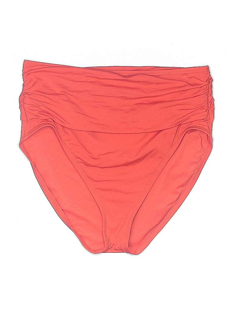 Pre-owned Carmen Marc Valvo Swimwear Swimsuit Bottoms In Orange