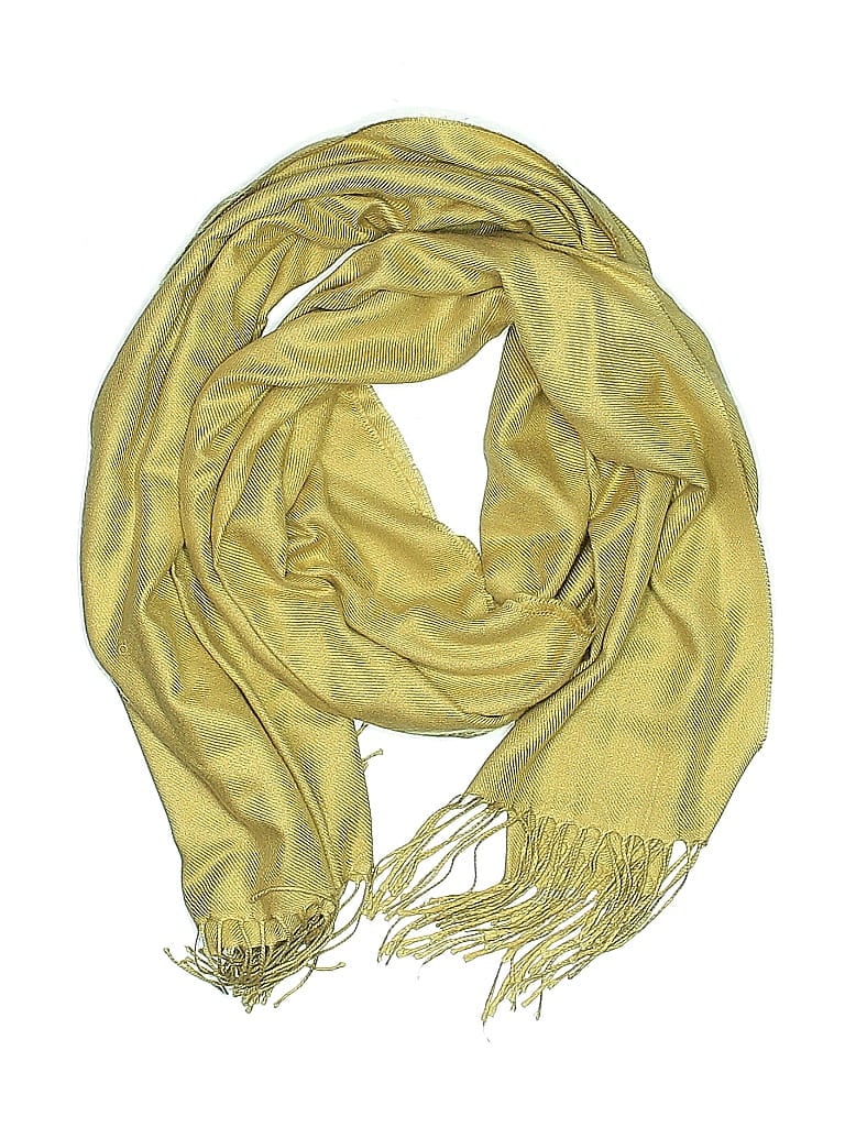 Pre-owned Unbranded Scarf In Yellow