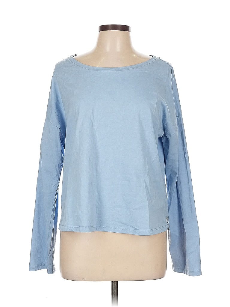 Click to view more detailed imagery on our partner's website Pre-owned French Connection Long Sleeve Top Blue Boatneck Tops