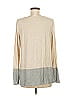 M.S.S.P. Gray Tan Long Sleeve Top Size M - photo 2