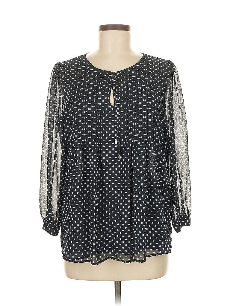 Pre-owned Tommy Hilfiger Long Sleeve Blouse In Black