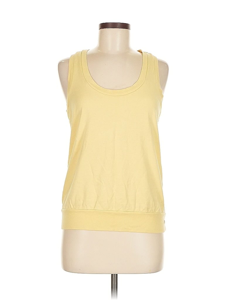Pre-owned American Eagle Outfitters Tank Top Yellow Halter Neckline Tops