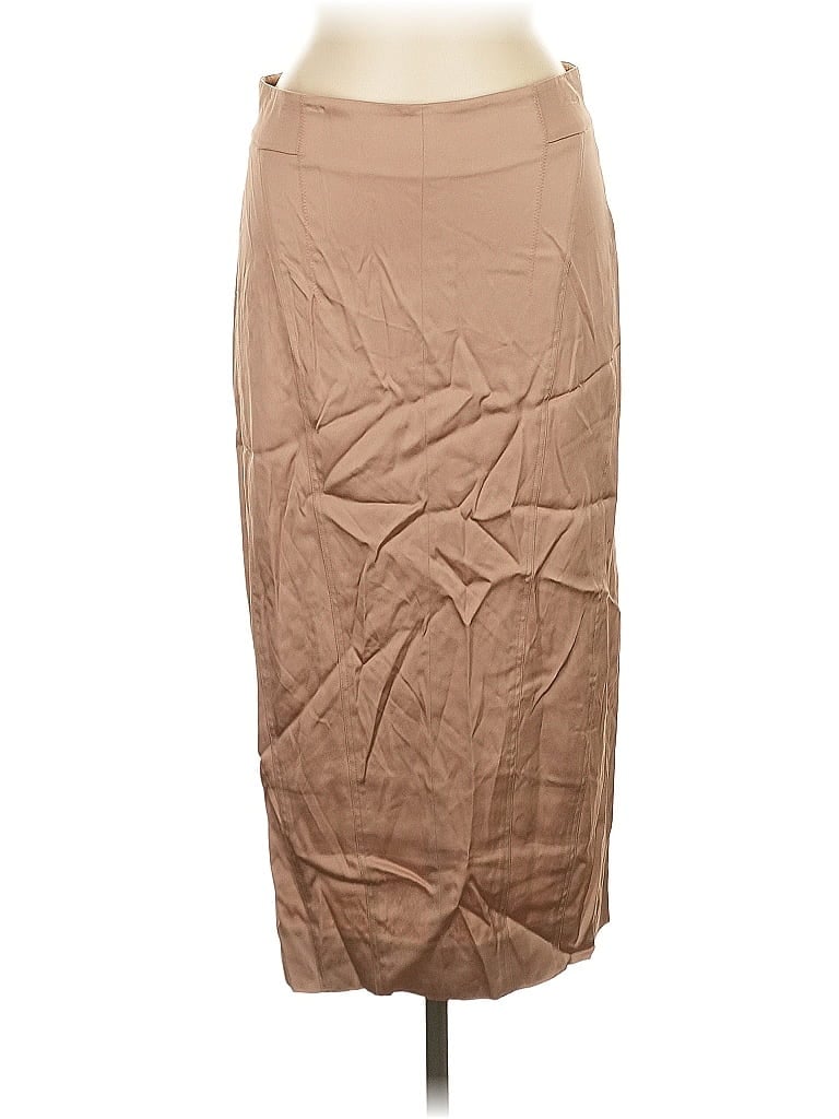 Pre-owned Donna Karan Formal Skirt In Brown