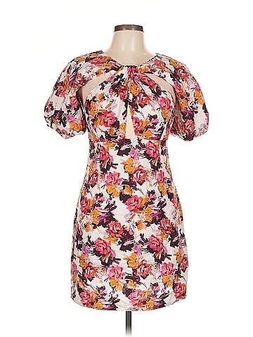 Nicholas Floral Puff Sleeve Dress (view 1)