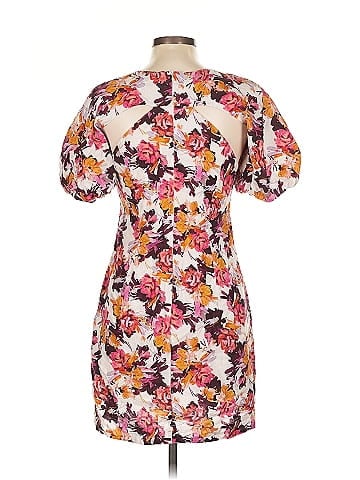 Nicholas Floral Puff Sleeve Dress (view 2)
