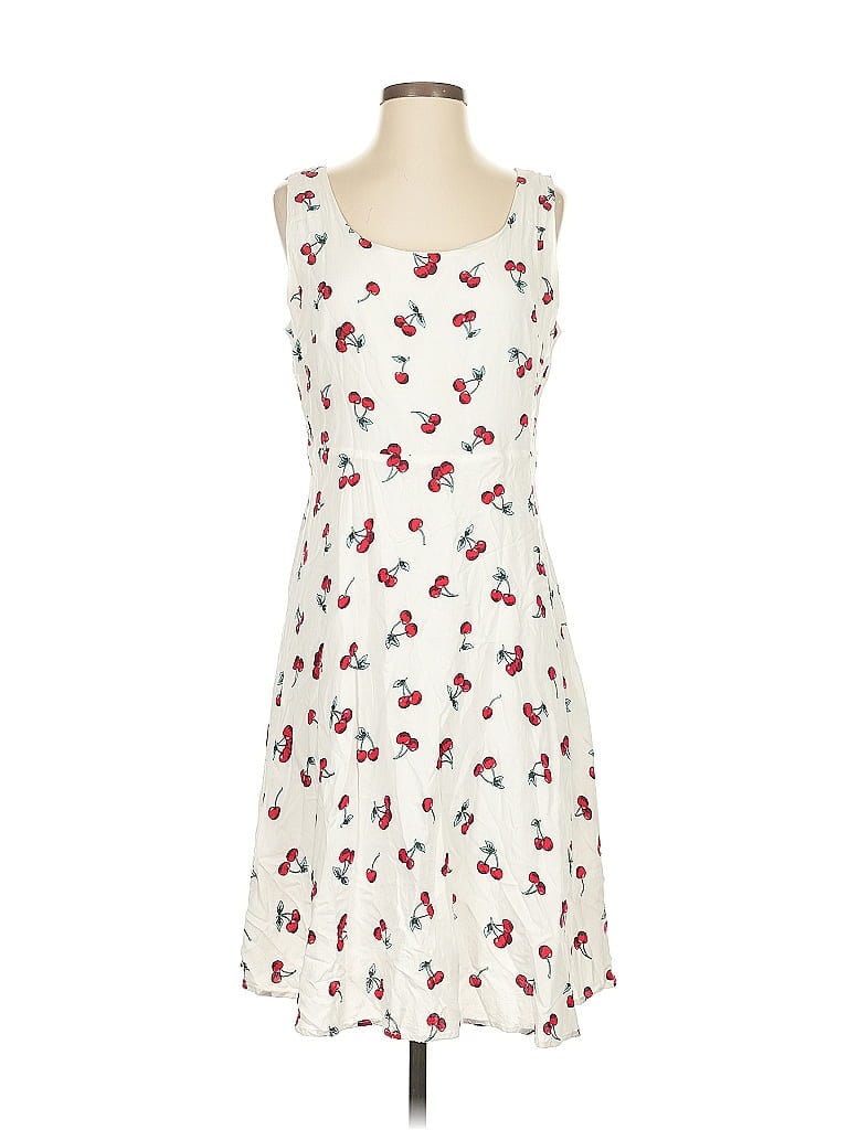 Pre-owned Allegra K Casual Dress In White