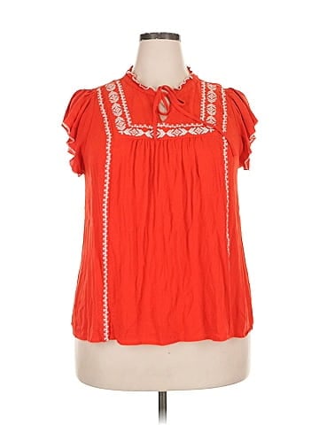 Indigo Rose Short Sleeve Blouse (view 1)