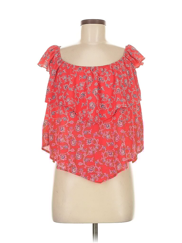 Pre-owned Unbranded Sleeveless Blouse In Red
