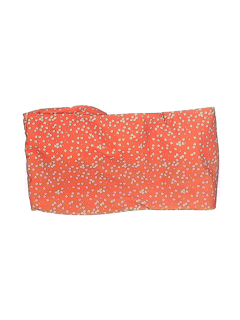 Pre-owned Unbranded Swimsuit Top Orange Swimwear