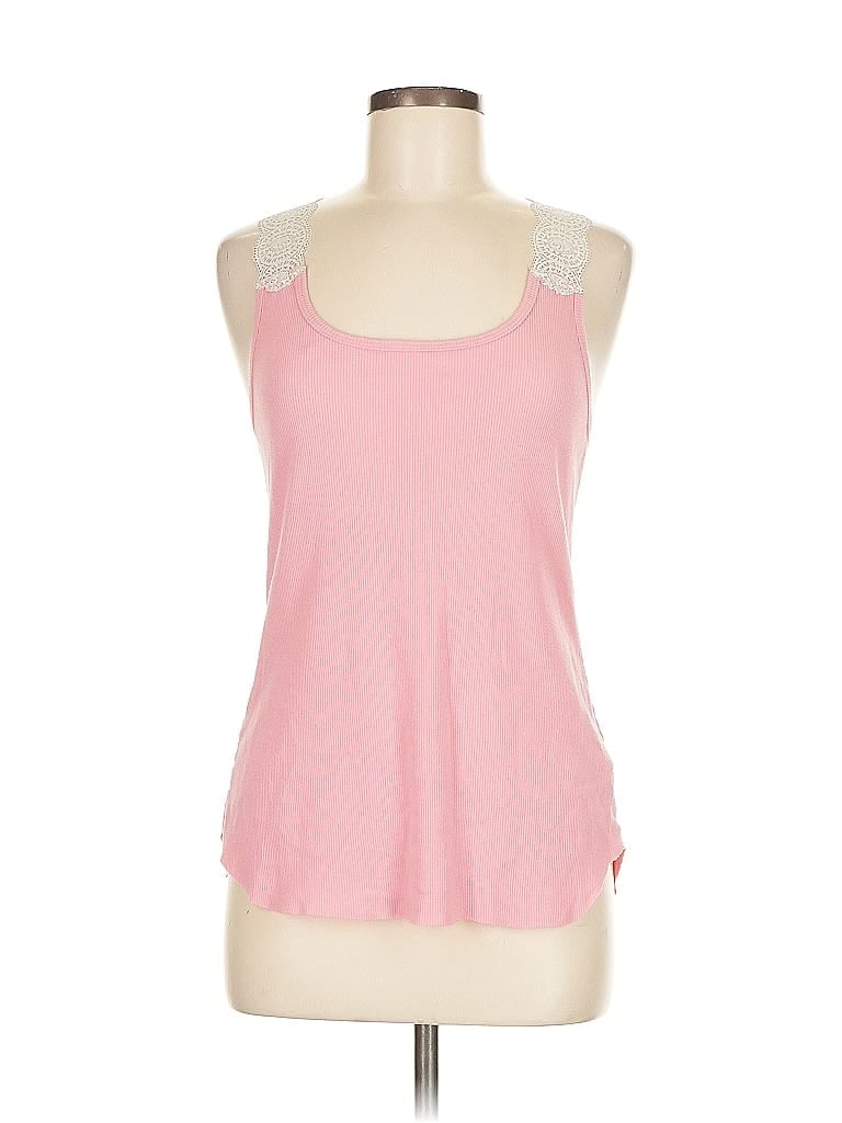 Click to view more detailed imagery on our partner's website Pre-owned Nicole Miller Sleeveless Top Pink Sweetheart Neckline Tops