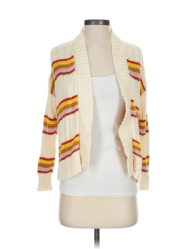 Pre-owned Madewell Cardigan Sweater In White