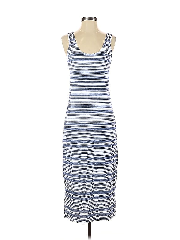 Lyssé Stripes Blue Casual Dress Size S - photo 1