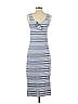 Lyssé Stripes Blue Casual Dress Size S - photo 2