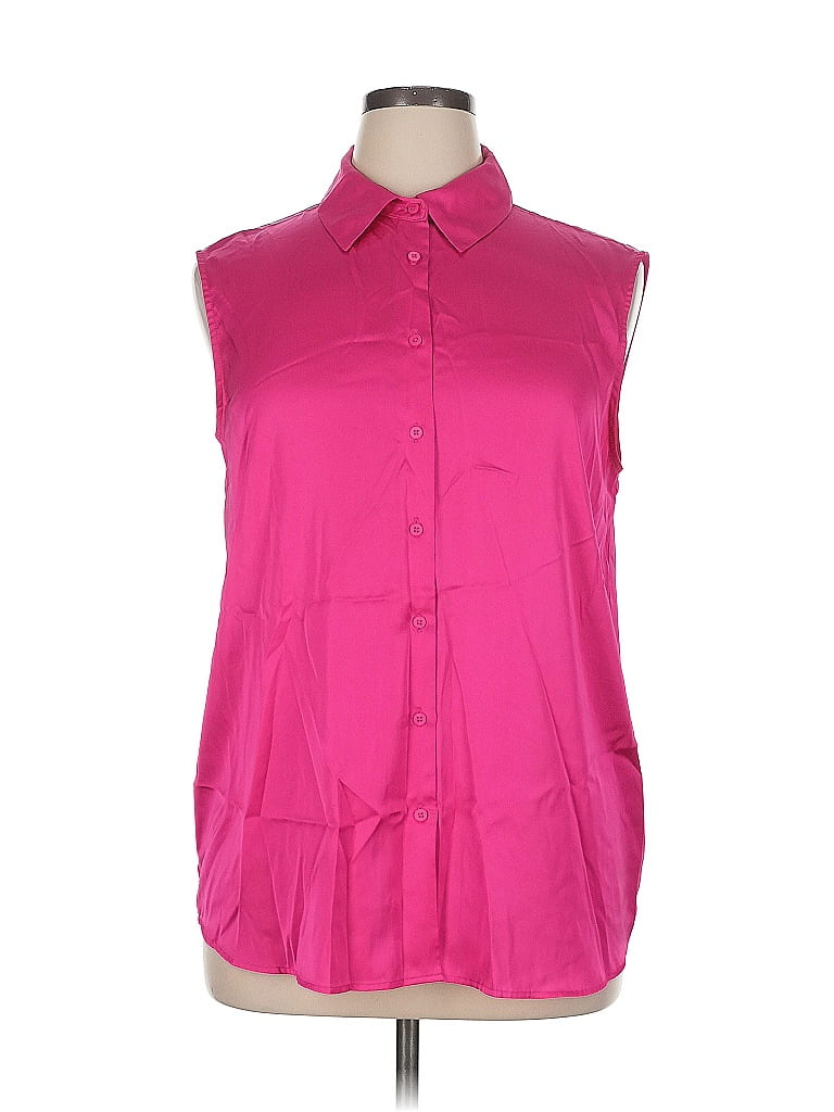 Pre-owned Maison D' Amelie Sleeveless Blouse In Pink