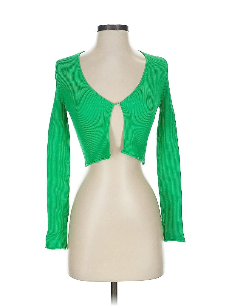 Click to view more detailed imagery on our partner's website Pre-owned Zara Cardigan Sweater In Green