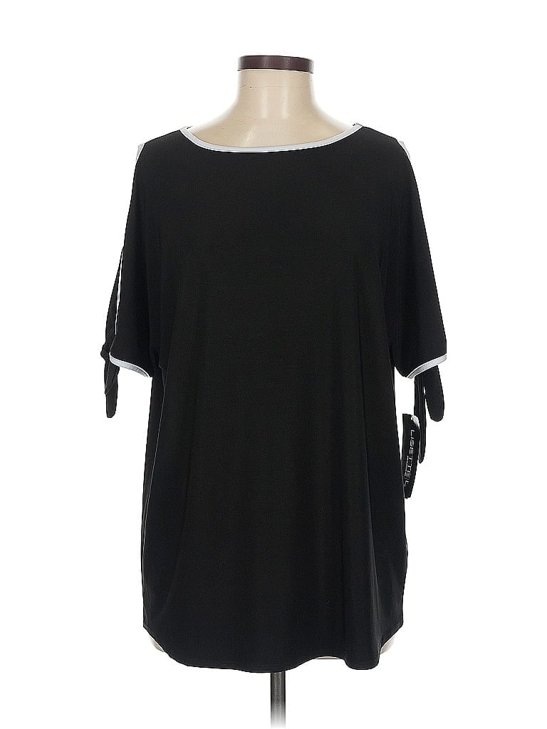Lisette L 3/4 Sleeve T-shirt In Black